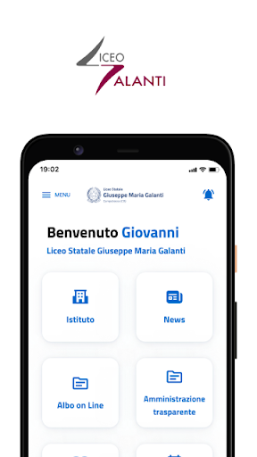 Android application Liceo Galanti screenshort