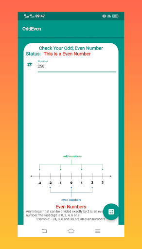 oddEven Screen 3