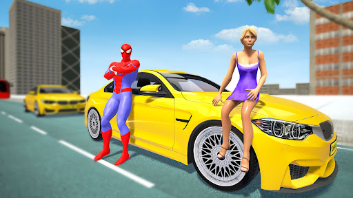 Superhero Car Games Taxi Games Screen 2