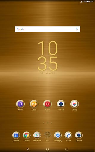 Gold Plated Theme for Xperia