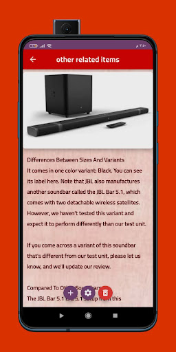 JBL Bar 51 Soundbar Guide Screen 2