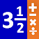 Fractions - Fraction Calculator for school maths icon