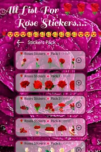 Roses Stickers For WhatsApps