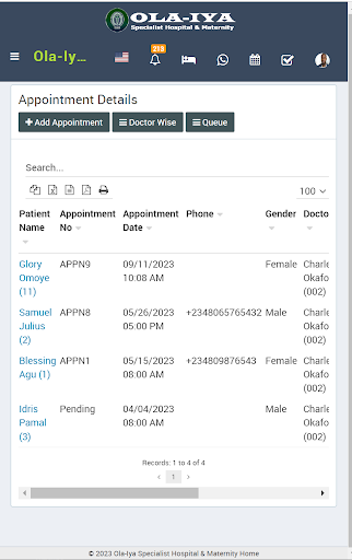 Ola-Iya Hospital Mobile App