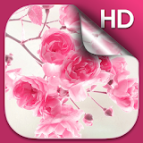 Pink Flowers Live Wallpaper HD icon