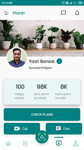 Android application Plantr screenshort