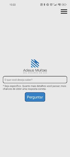 Android application Adeus Multas - AI screenshort