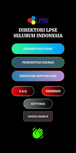 Direktori LPSE Indonesia Screen 2