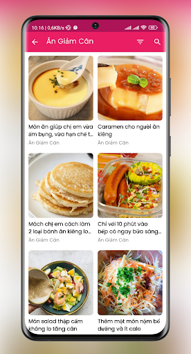 Thực đơn giảm cân eat clean Screen 2