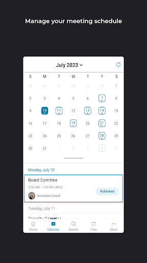 Android application Oodrive Meet screenshort