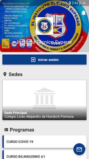 Android application Instituto Técnico Superar screenshort