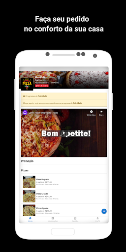 Android application PizzaClub screenshort