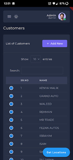 Android application CarManenos screenshort