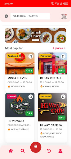 Android application LANCHO : Home Delivery screenshort
