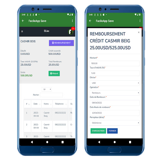 FacileApp Save Screen 3