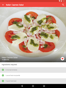Italian recipes app Varies with device screenshots 9