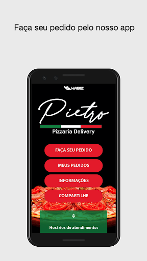 Android application Pietro Pizzaria screenshort
