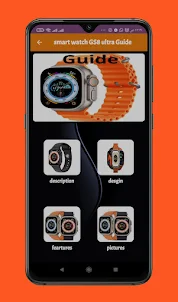 smart watch GS8 ultra Guide
