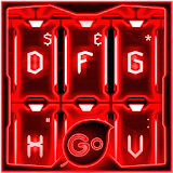 GO Keyboard Red Tech Theme icon
