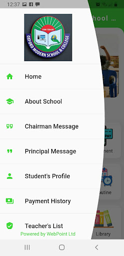 Android application Oxford Modern School & College screenshort