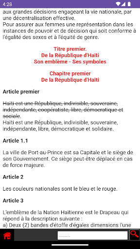 Constitution Haïtienne Screen 2
