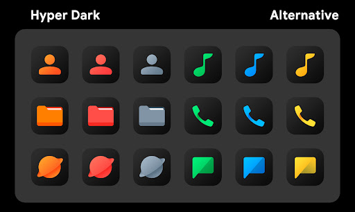 HyperDark - Icon Pack screenshot 10