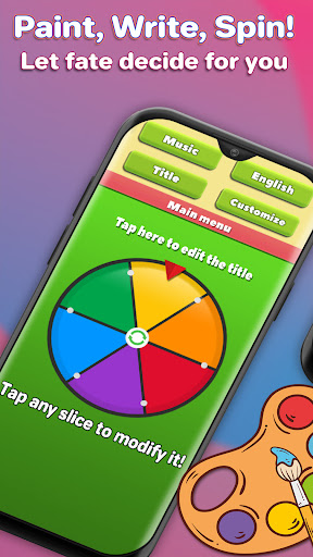 Android application Roller Roulette Decision maker screenshort