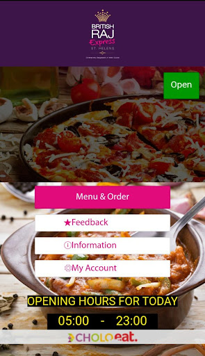 Android application British Raj Express screenshort
