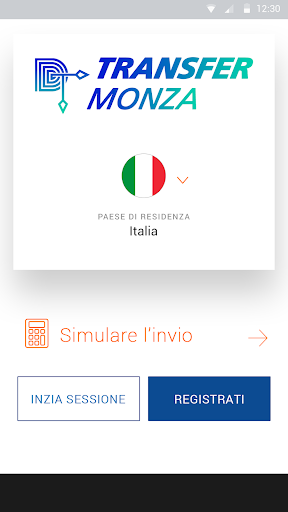 Android application D Transfer Monza screenshort