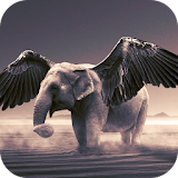 Flying Elephants Live Wallpap icon