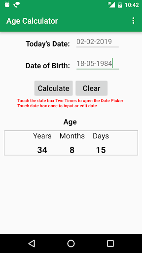 Percentage calculator with GST Screen 3