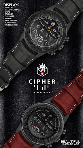 SWF Cipher Chrono Watch Face Screen 2