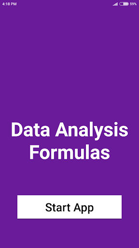 Data Analysis Formulas