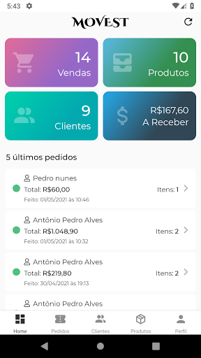 Android application Movest screenshort