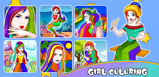 Coloring Book Game for Girls
