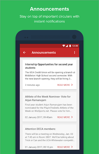 Android application One Hope School screenshort