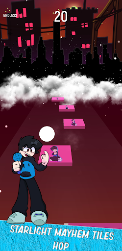 Starlight Mayhem FNF Tiles Hop Music