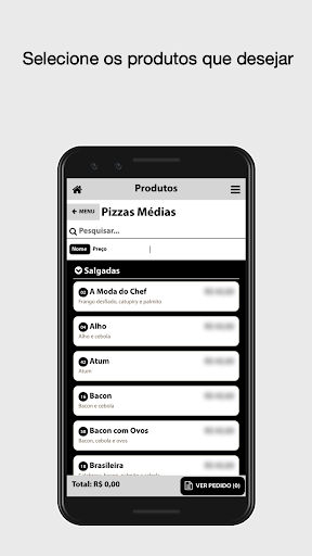 Quero Pizza App Screen 2
