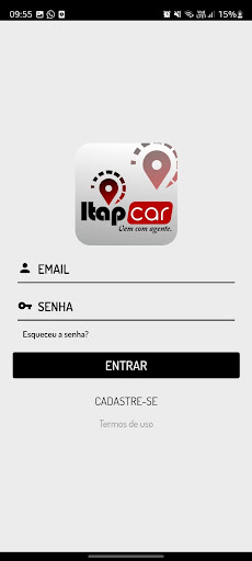 Android application ItapCar - cliente screenshort
