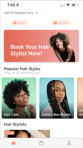 Android application MyAfroHair screenshort