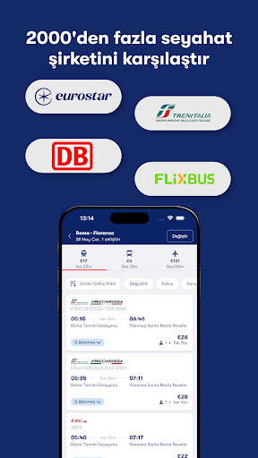 Omio: Otobüs ve Uçak Biletleri ekran görüntüsü