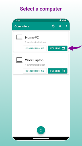 Android application File Backup to PC screenshort