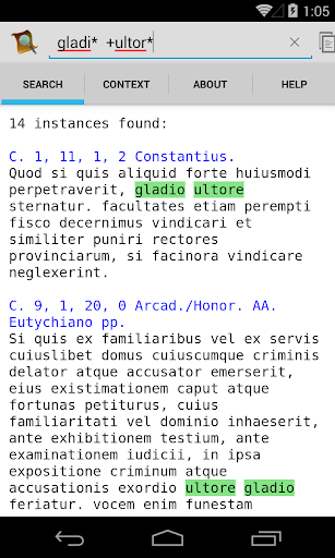 Android application Amanuensis screenshort