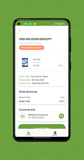 XLGrocery Partner Screen 2