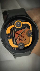 Orange Clock For Wear OS