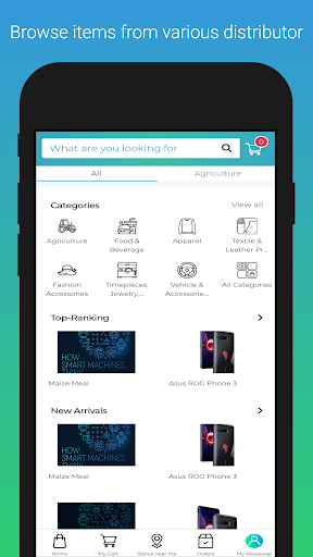 Android application Pesaswap Ecommerce screenshort