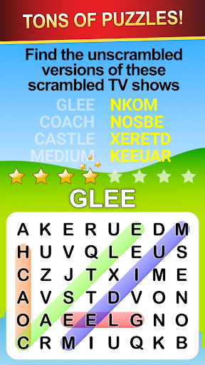 Word Search World Hollywood Screen 2