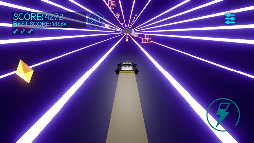Neon Tunnel Infinite Car Ride