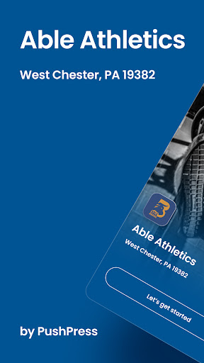 Android application Able Athletics screenshort