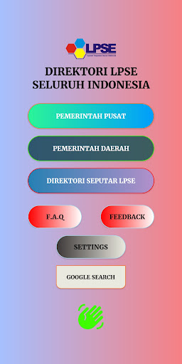 Android application Direktori LPSE Indonesia screenshort